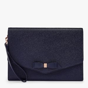 Ted Baker Navy Blue Envelope Clutch perfect condition!